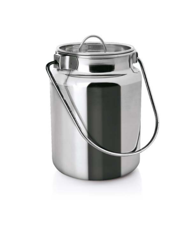 Stainless Steel Milk Churn with Lid, 3 L