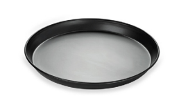 Round Pizza Pan, Blue Steel, Ø400 mm