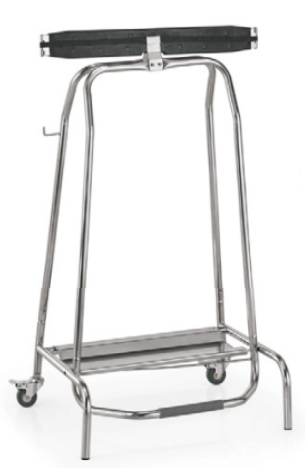 Bin Liner Holder, Foot Pedal, 950 mm, Castors