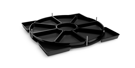 Corner Cabinet Carousel Set, 800x800mm, 14 pcs