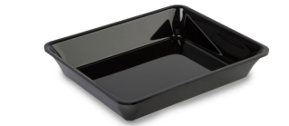 PlexiLine GN 1/2 Acrylic Tray, Black, 4.5 L
