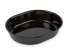 Black Plexiglass Salad Dish, 265x325x65 mm