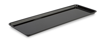 Acrylic Presentation Tray, Black, 620x210x20mm