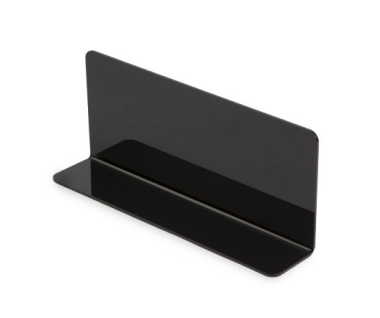 L-Profile Shelf Divider, 60x120x280mm, Black