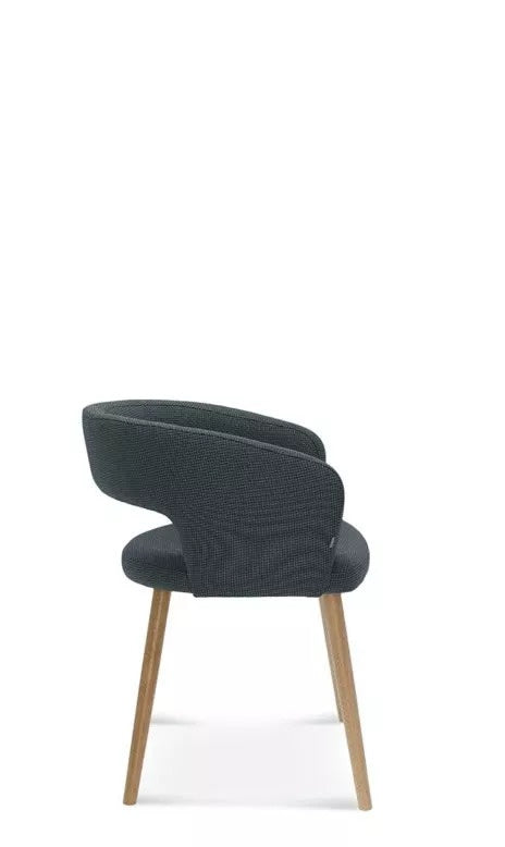 Fameg Upholstered Armchair B-1523 Cube, Beech/Oak, 470mm Seat