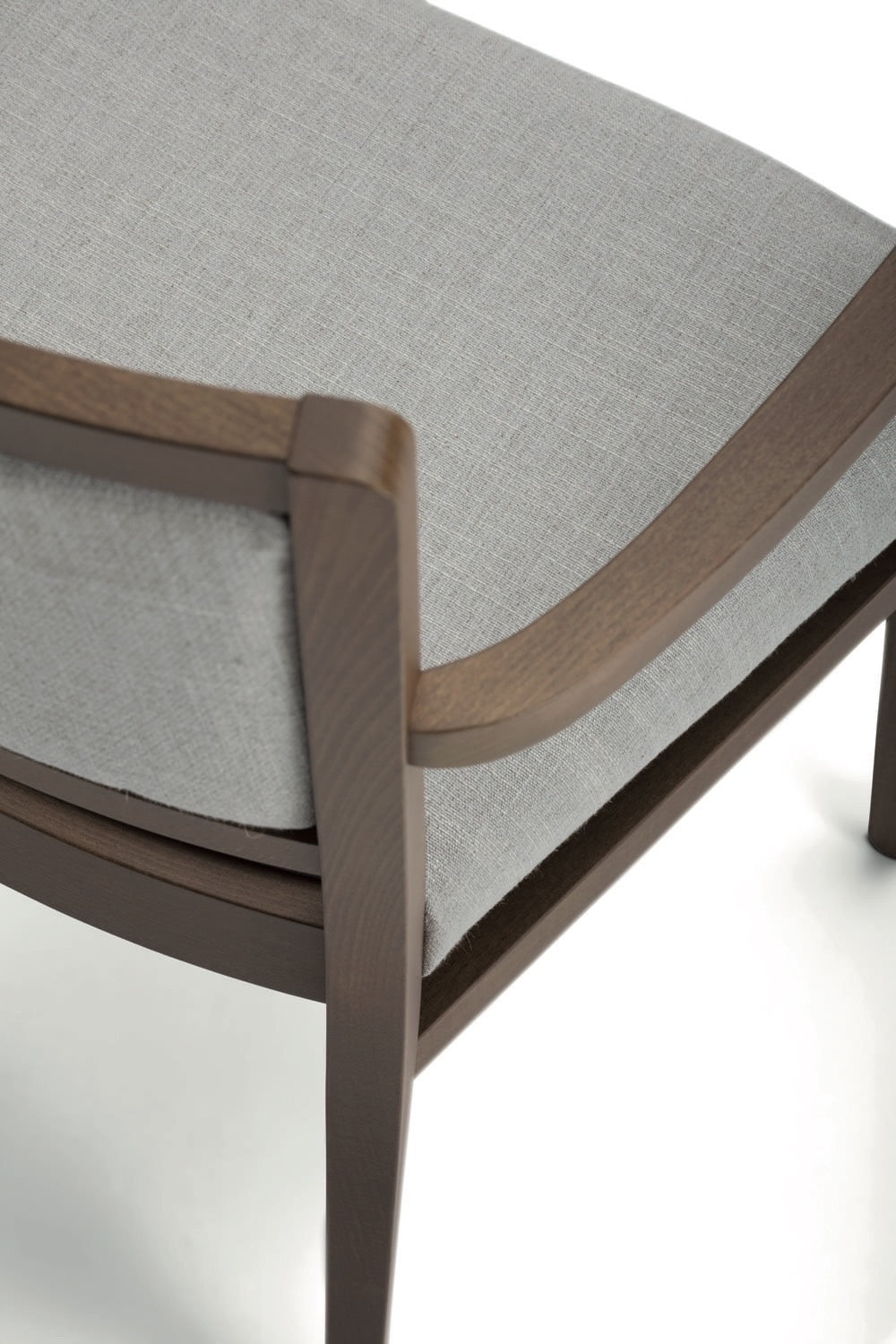 Moma Upholstered Armchair, Beech, Fabric Seat