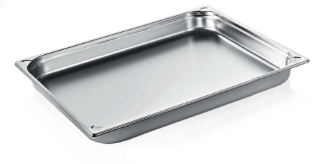 Gastronorm Tray GN 2/1, 20 mm, Stainless Steel
