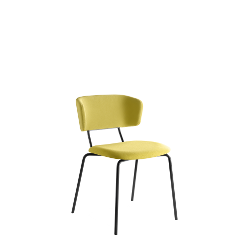 LD Seating Stackable Cafe Chair Flexi, 4-Leg Steel, Upholstered