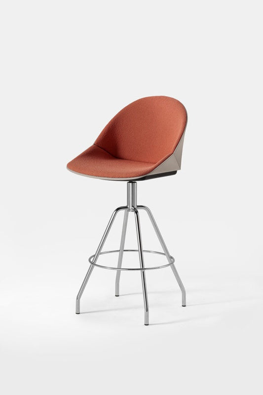 Kastel Bar Stool Kross, Polypropylene, Upholstered Option