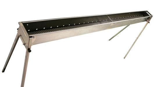Charcoal Channel Grill for Skewers, 2000 mm