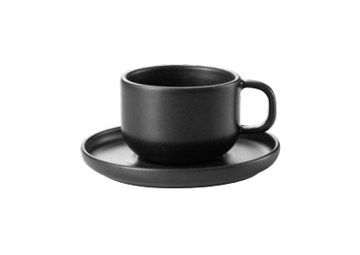 One Midnight Cup & Saucer Set, 220 ml, 6 pcs