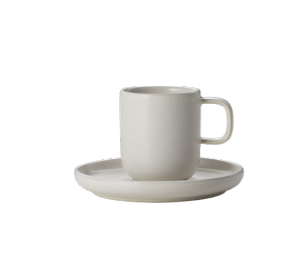 One Light Rock Espresso Cup with Saucer, 90 ml