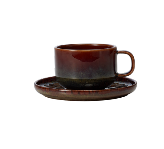 Amazonas Porcelain Cup with Saucer, 275 ml, 6 pcs