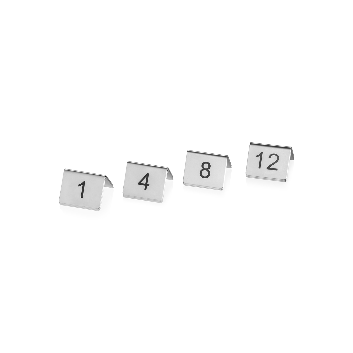 Was Table Number Signs 1–12, Set of 12, Stainless Steel