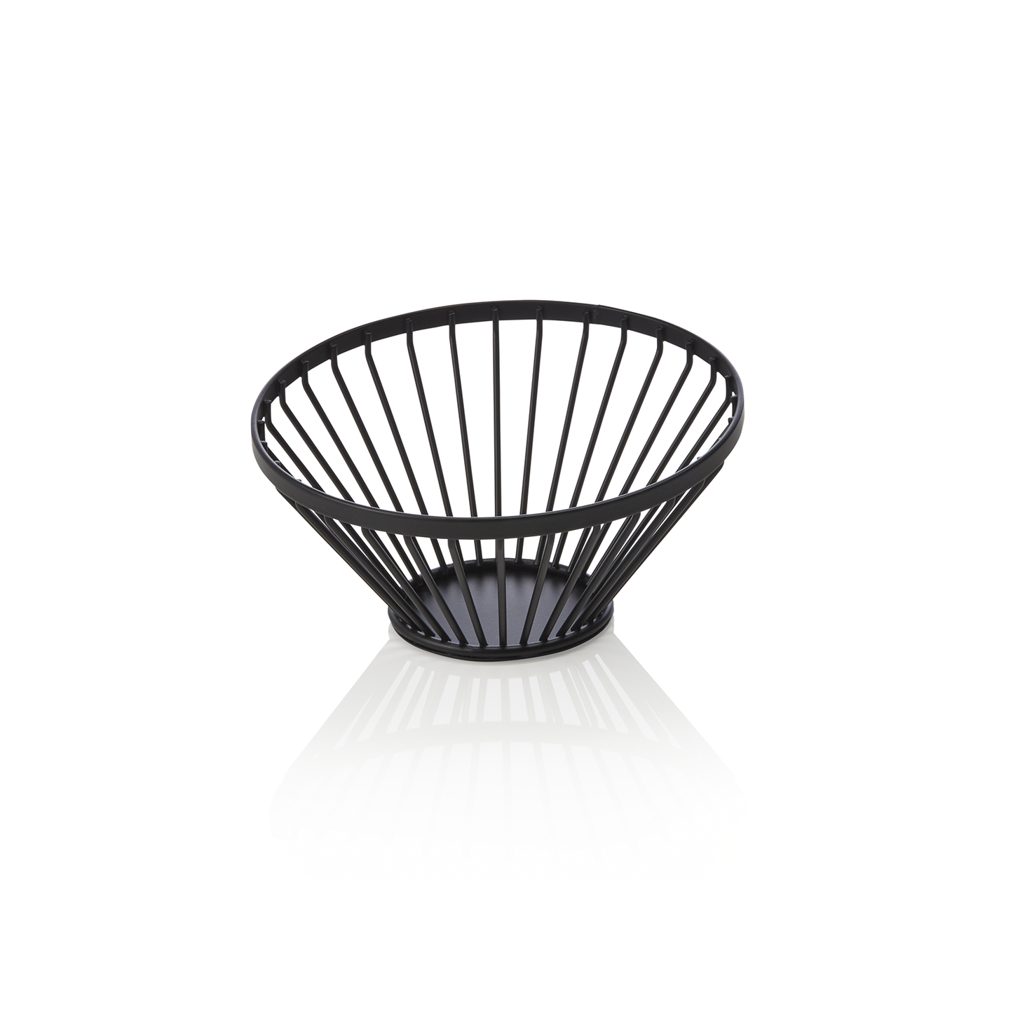Was Buffet Basket, Powder-Coated Metal, Black, Ø150 mm