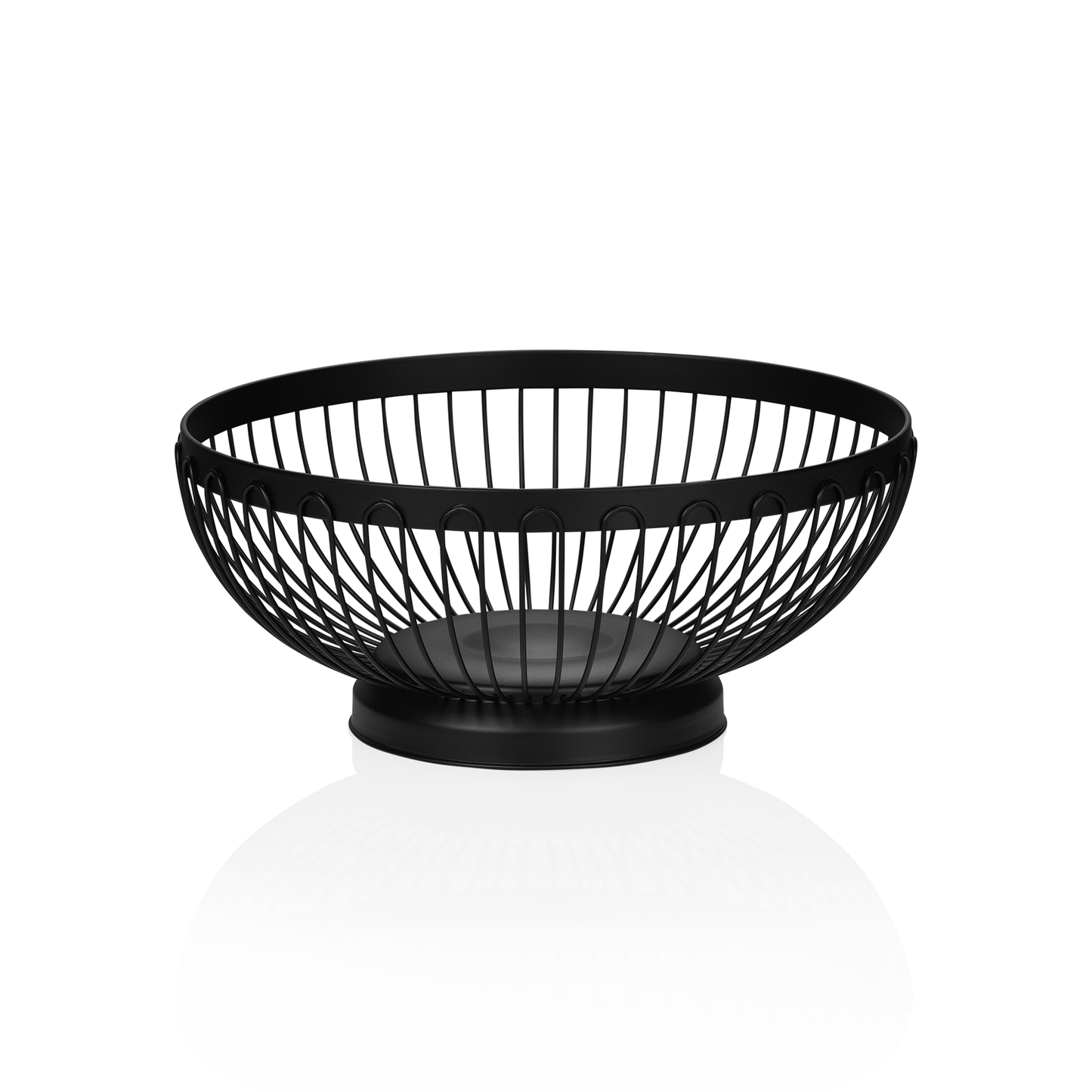 Was Footed Table Basket, Black, Ø210 mm