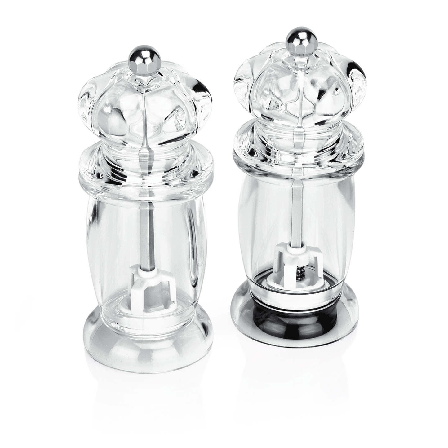 Was Salt & Pepper Mill Set, Acrylic & Ceramic, 142 mm