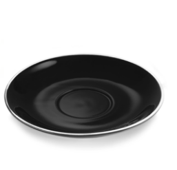 Black Saucer Set, 170mm, 6 pcs
