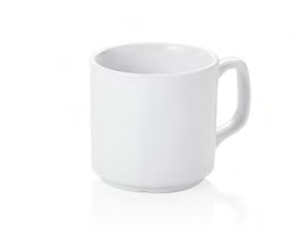 Italia Porcelain Mug Set, 260 ml, 6 pcs
