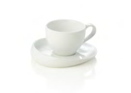 Italia Espresso Cup & Saucer Set, 70 ml, 6 pcs
