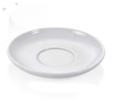 Italia White Saucer Set, 14 cm, 12 pcs
