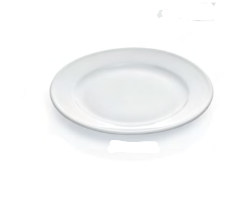 Italia White Flat Plate, 260mm, Set of 6