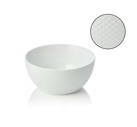 Italia White Porcelain Bowl Set, 700 ml, 4 pcs