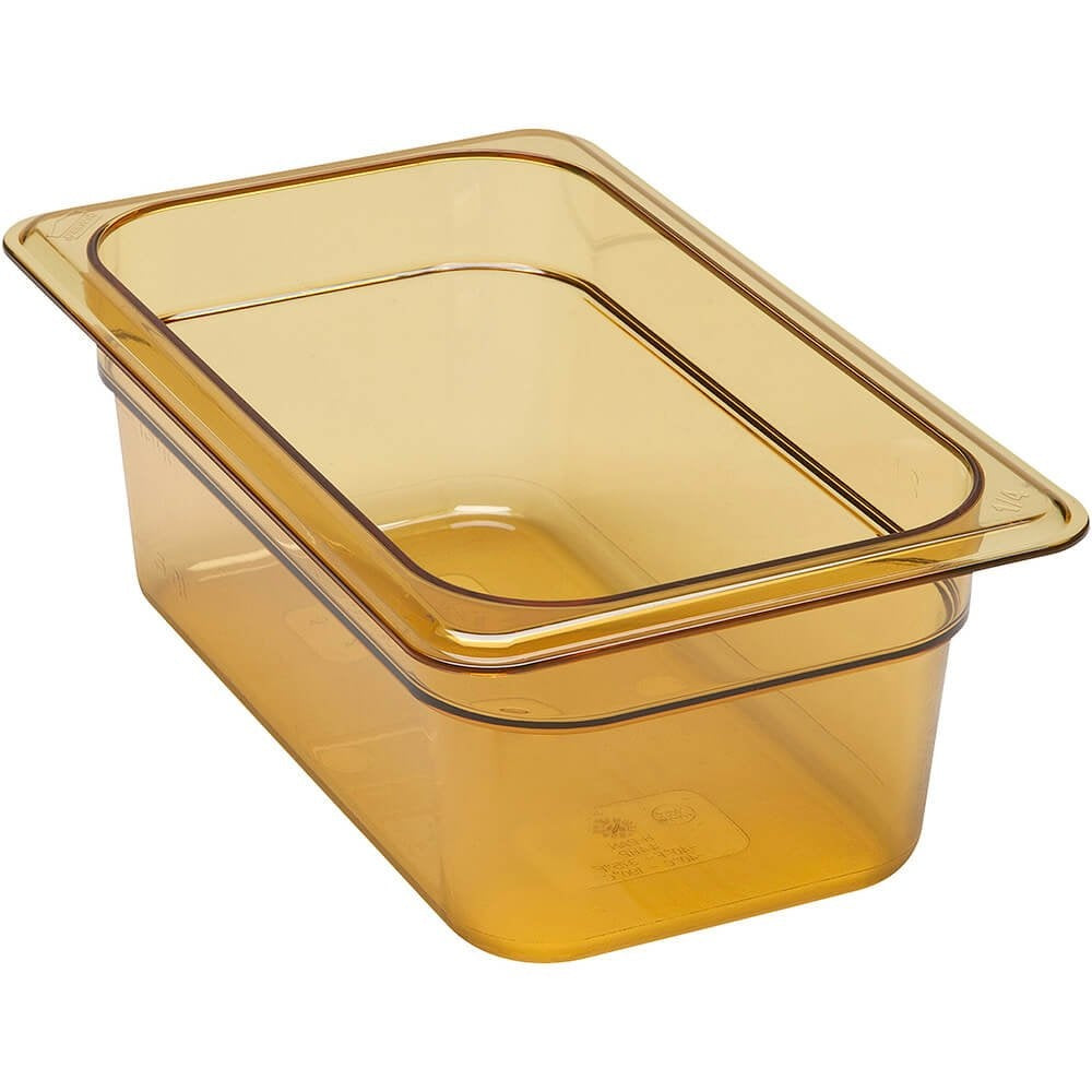 GN 1/4 High-Heat Polycarbonate Food Pan, 2.55 L