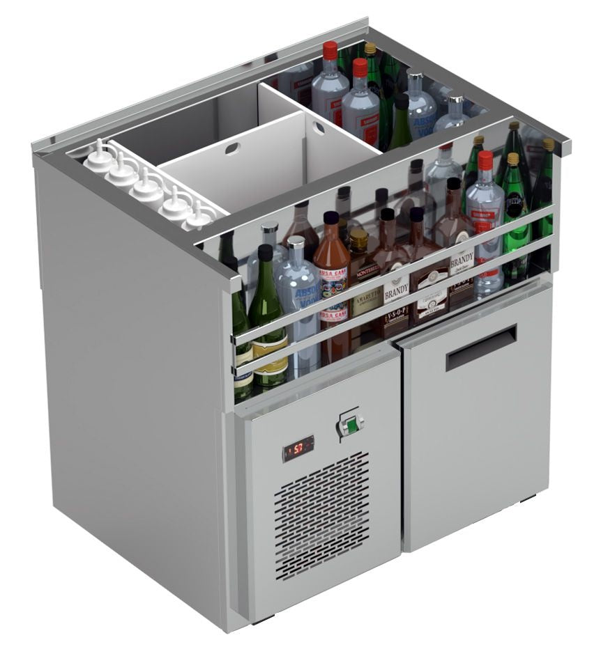 Bar Module, Ice Well & Freezer Drawer, 860mm