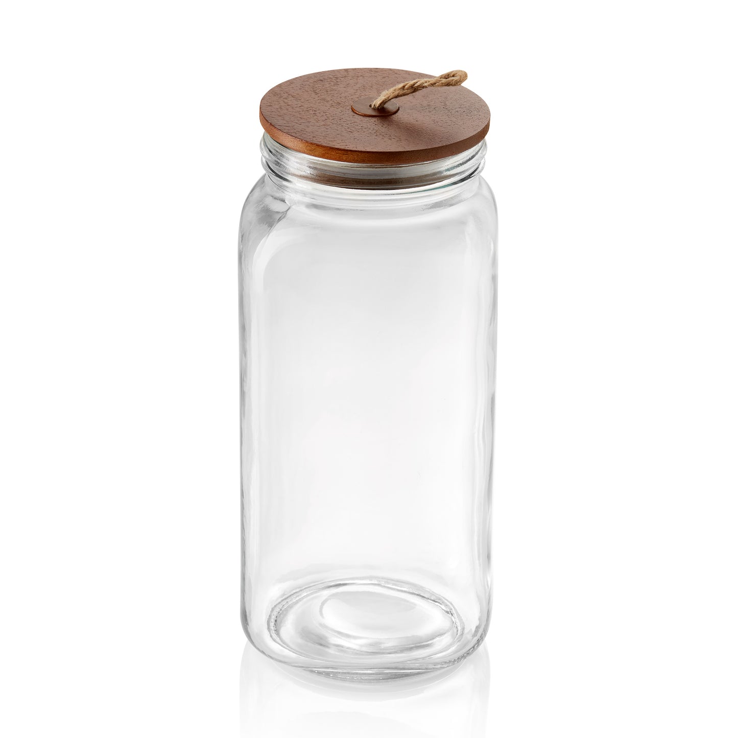 Was Storage Jar with Acacia Lid, 2 L