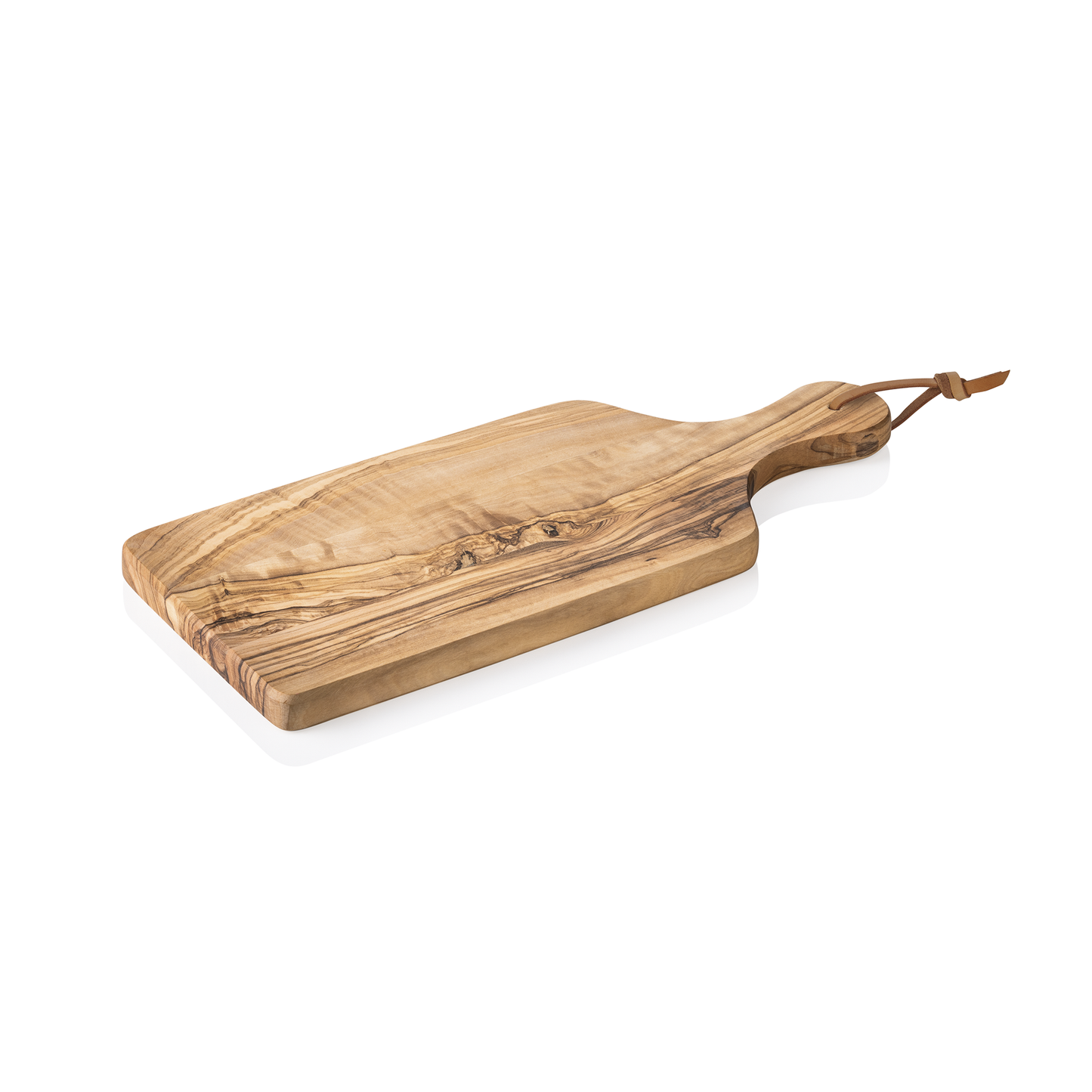 Was Serving Board with Handle Olive, 271 x 133 mm