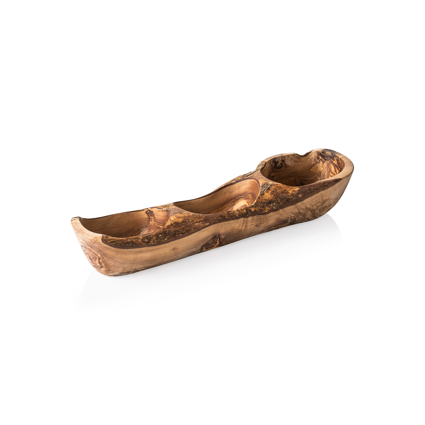 Was Triple Bowl Olive, 357 x 85 x 67 mm