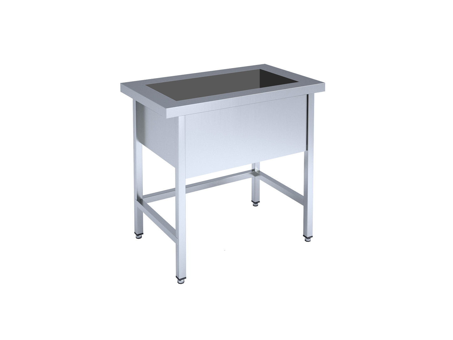 Framed table with basin