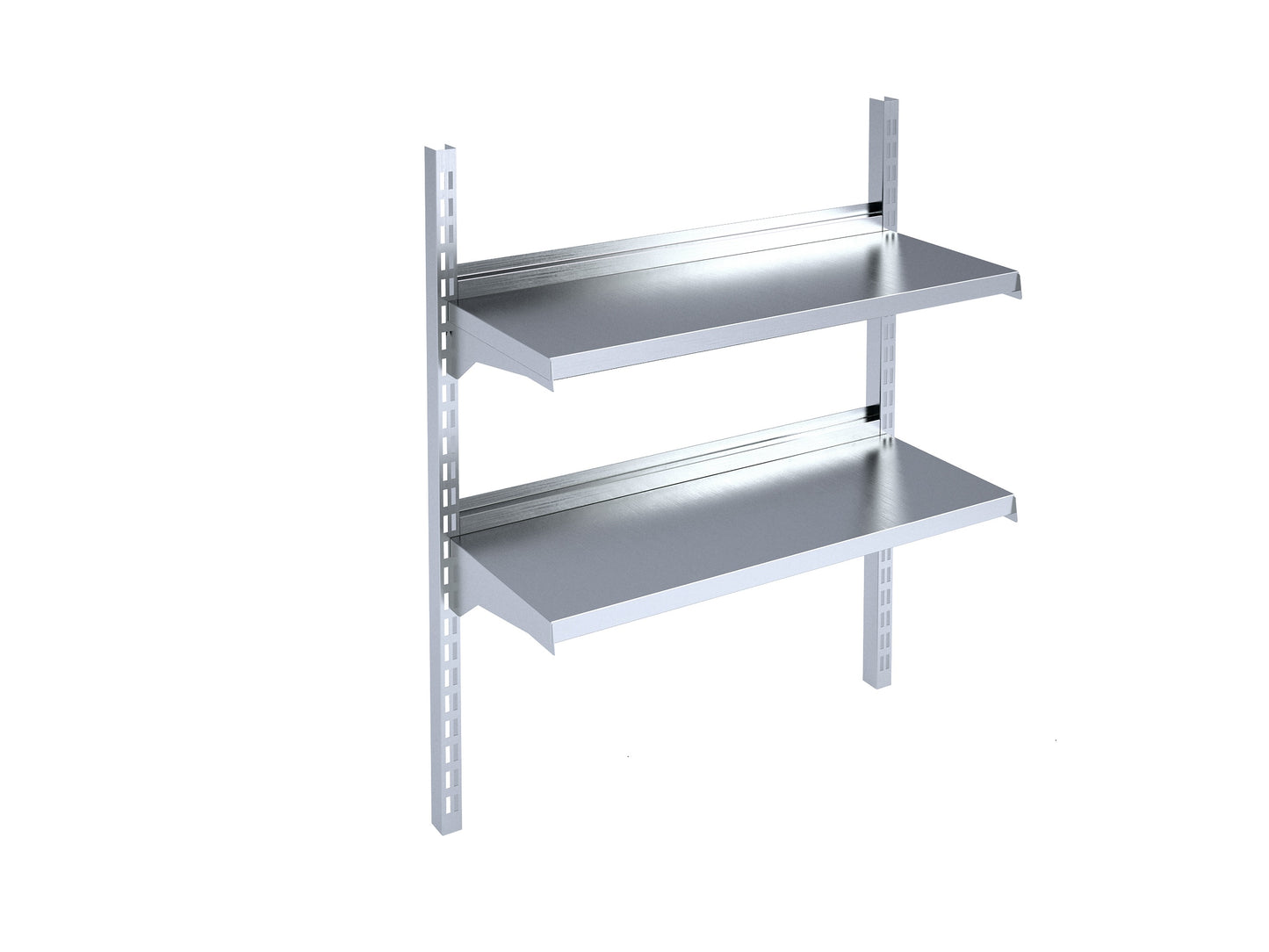 Adjustable wall-mounted shelf
