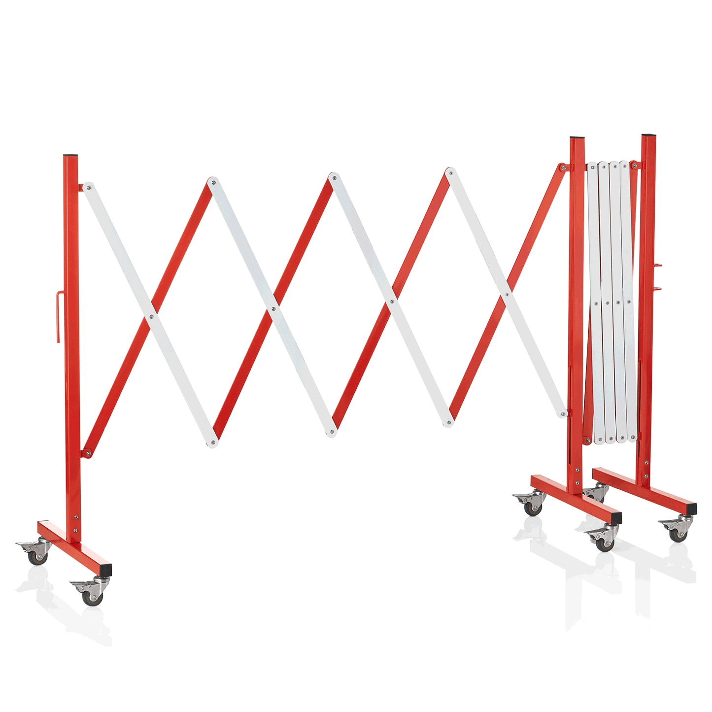 Was Expanding Barrier on Castors, 4000×1000 mm, Red/White