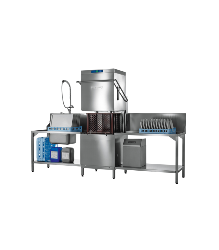 Hood Dishwasher, 500x500 mm, 60 Racks/h, 12.4 kW