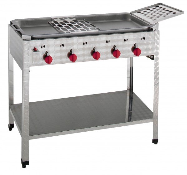 Gas Stand Griddle, 3-Burner, 20 kW