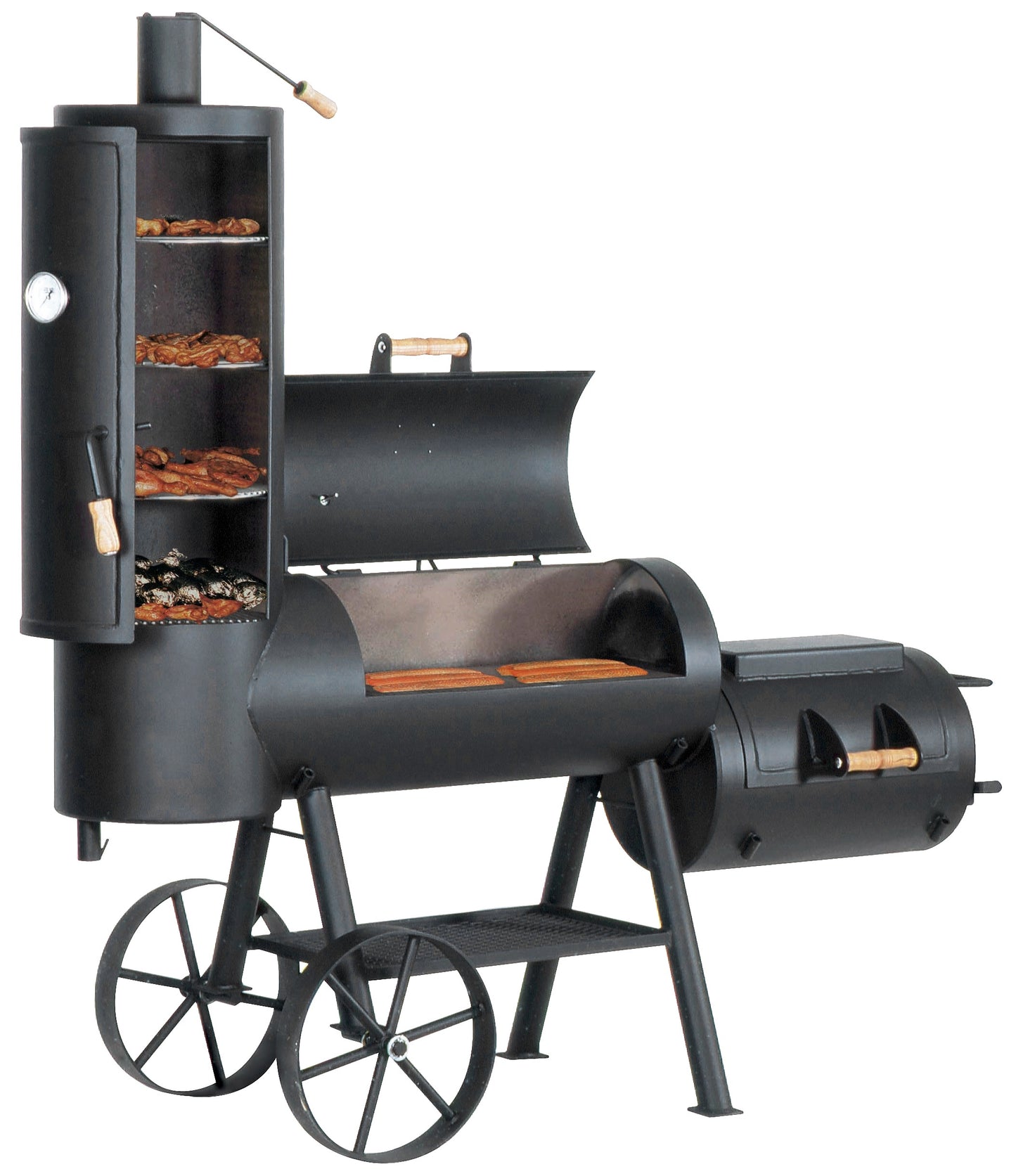 Chuckwagon Wood-Fired BBQ Smoker, 60–300°C