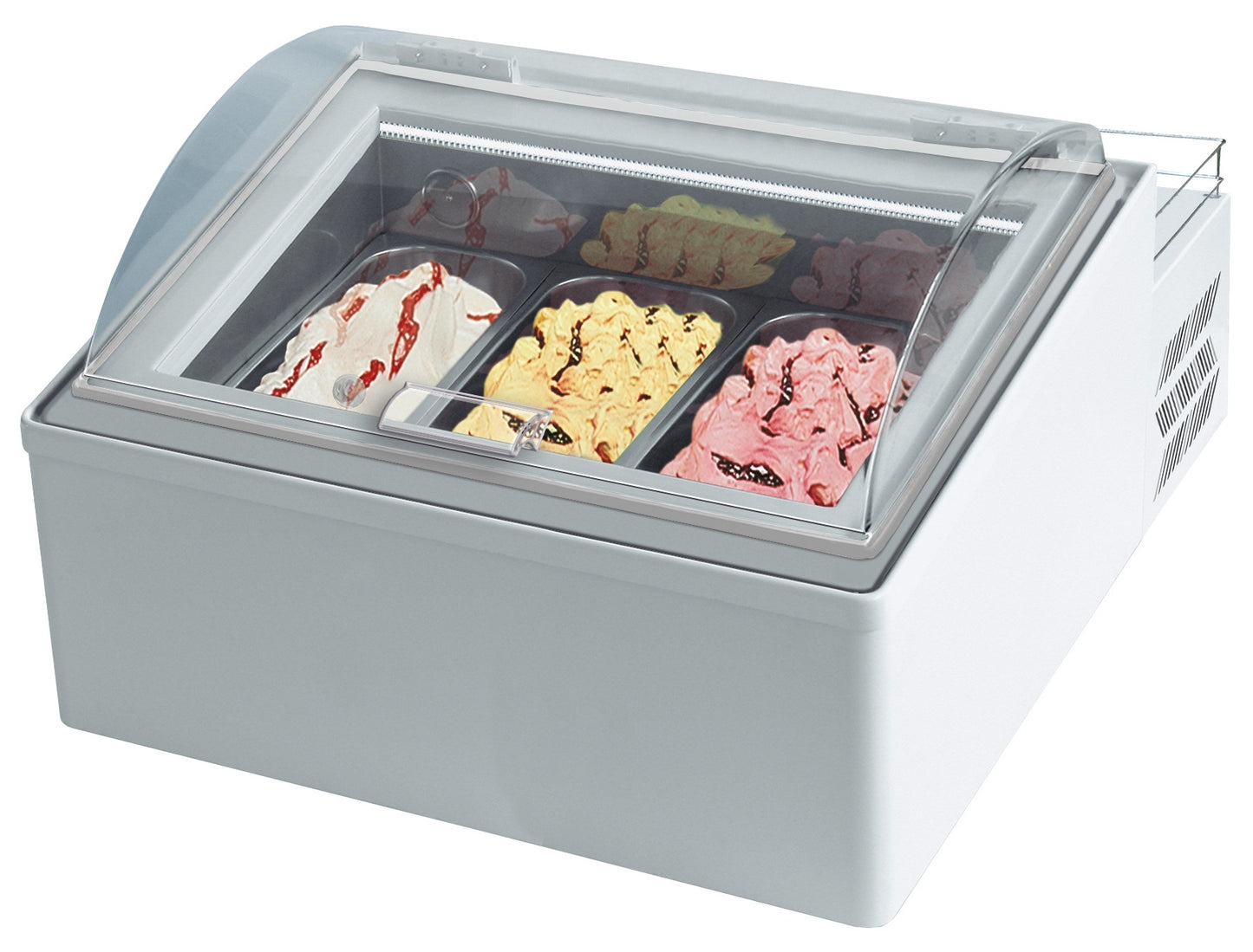 Ice Point 3 Countertop Ice Cream Freezer, 3×5 L