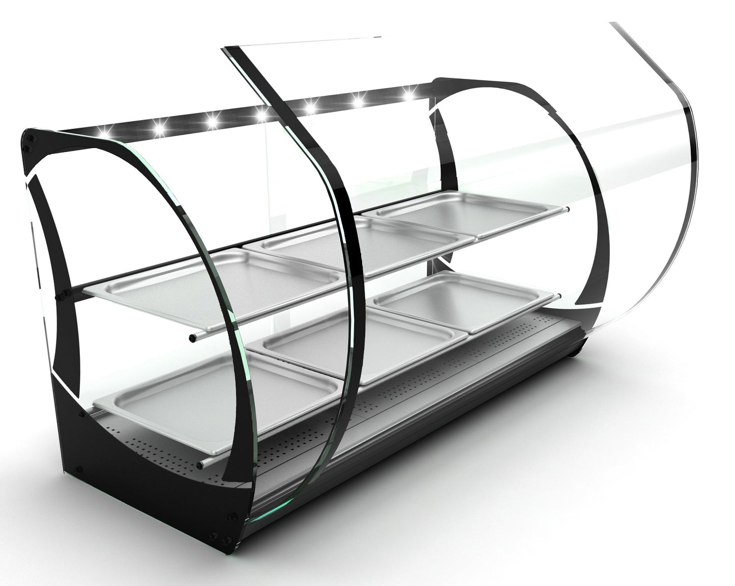 Heated Showcase, Stainless Steel