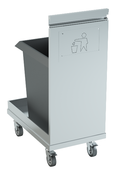 Trolley with bin