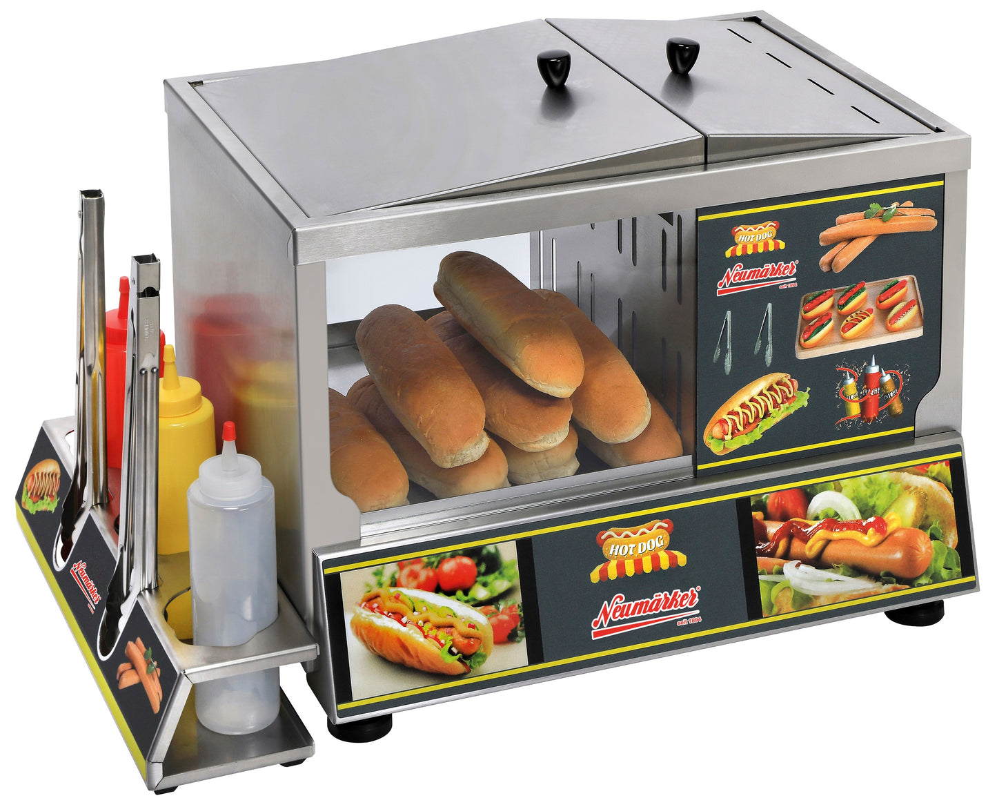 Street Food Hot Dog Station, 60 Sausages, 1 kW