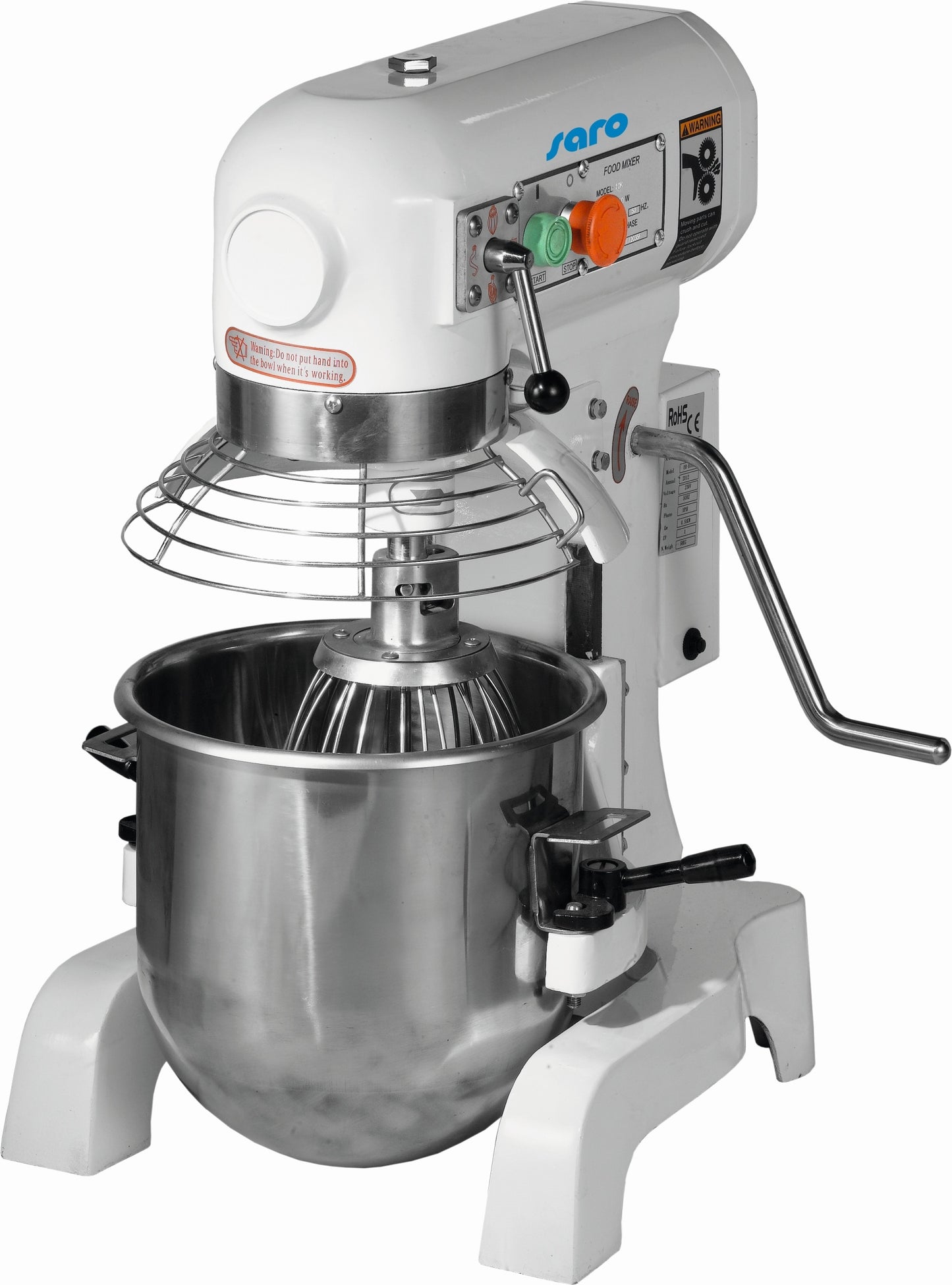Planetary Mixer, Tabletop, 10 L, 3-Speed, 0.45 kW
