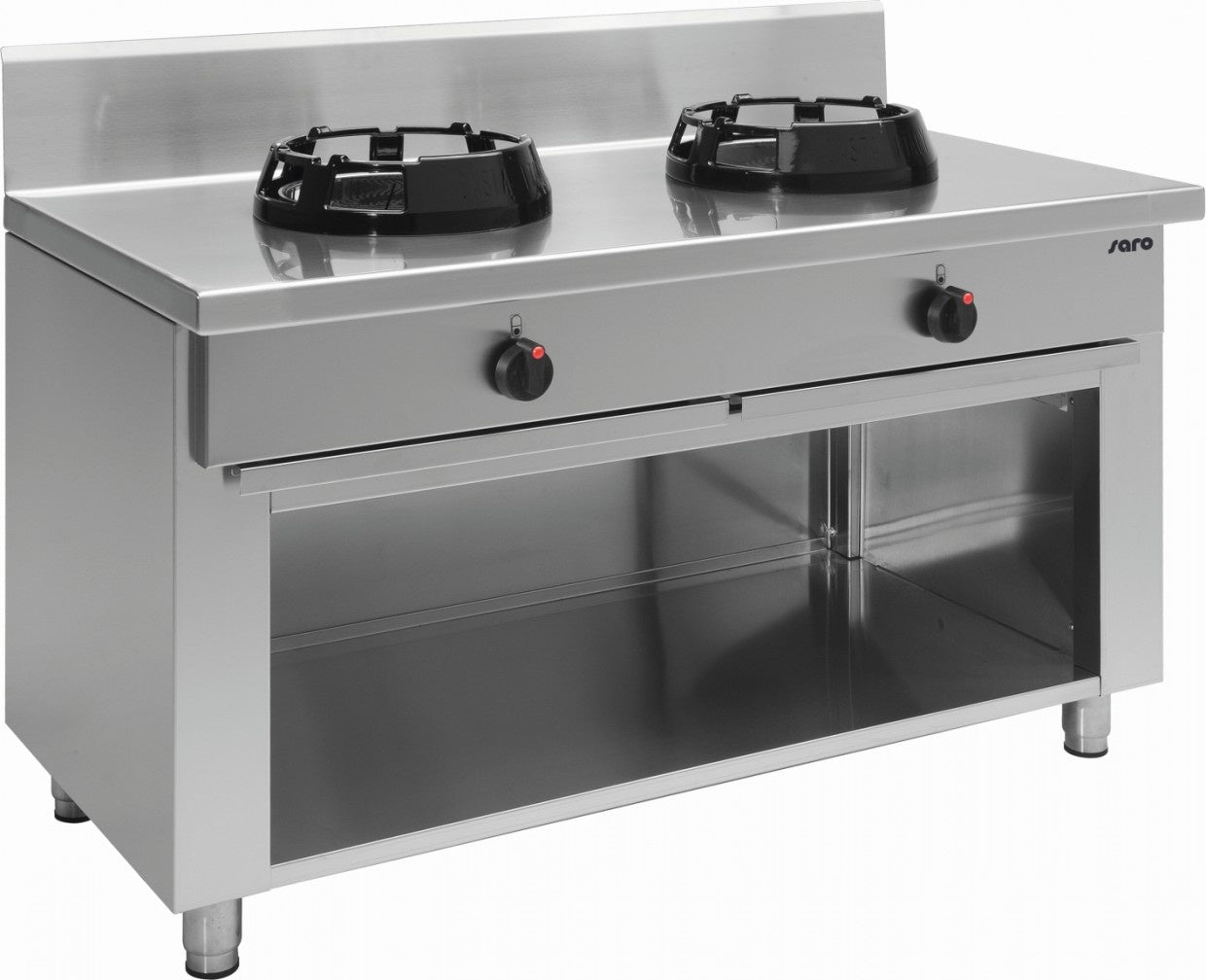 Floor-Standing Gas Wok Cooker, 2 Burners, 42 kW