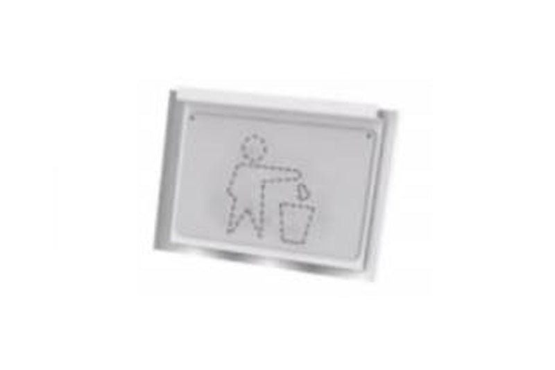 Drop-In Waste Chute Flap, Stainless Steel, 225x160 mm
