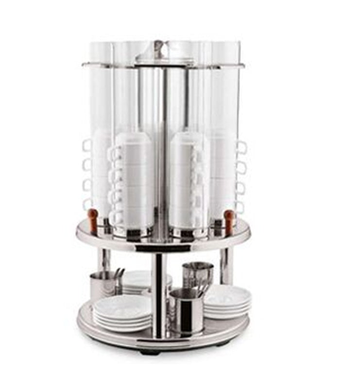 Cup & Saucer Dispenser, 6 Shafts, Ø 40 cm