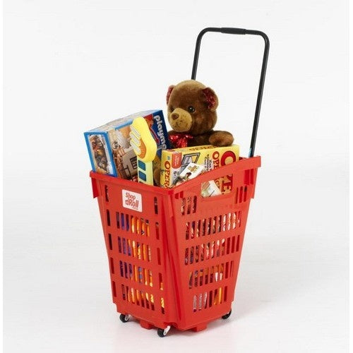 Rolling Shopping Basket, 52 L, 4 Wheels, 70 kg