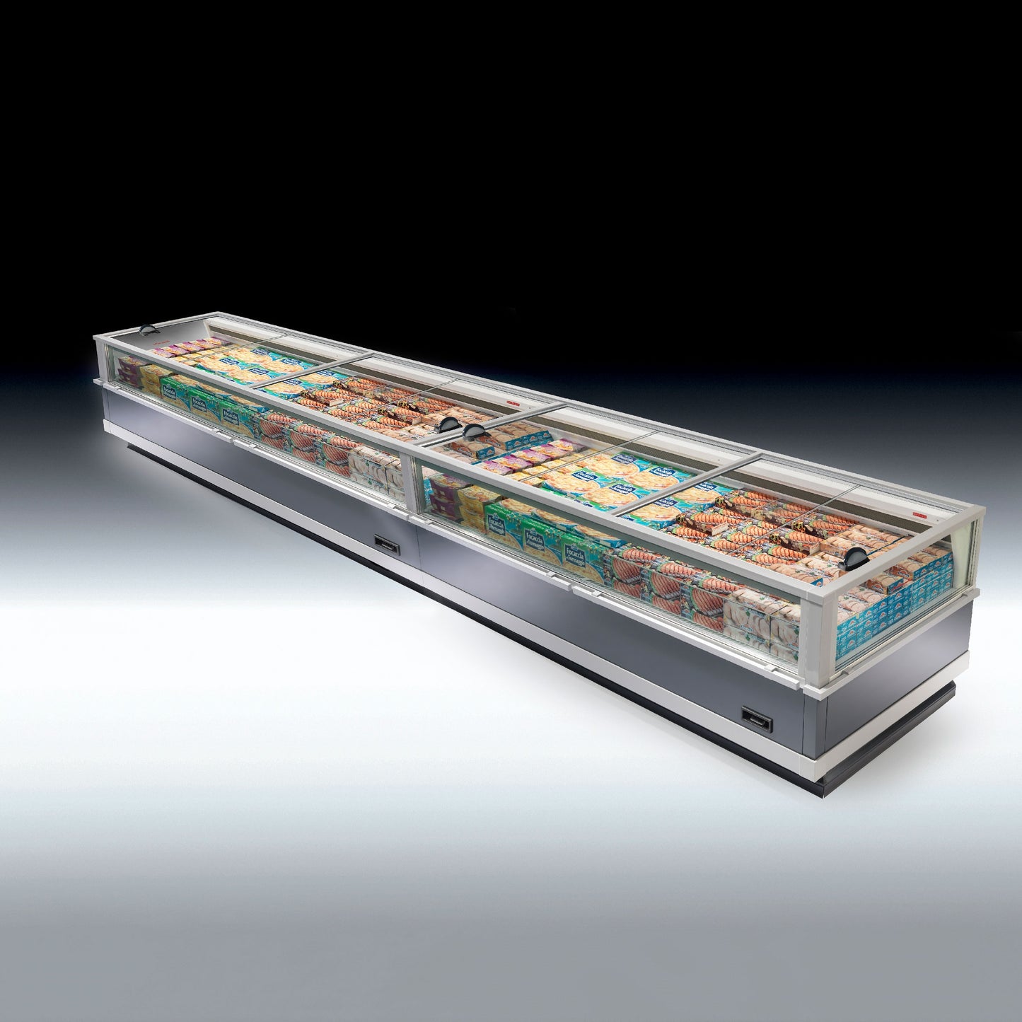 Closed Wall-Site Display Cabinet, Sliding Doors, Remote