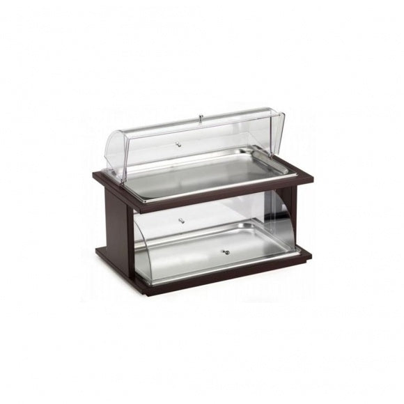 Open 2-level stand for fruits