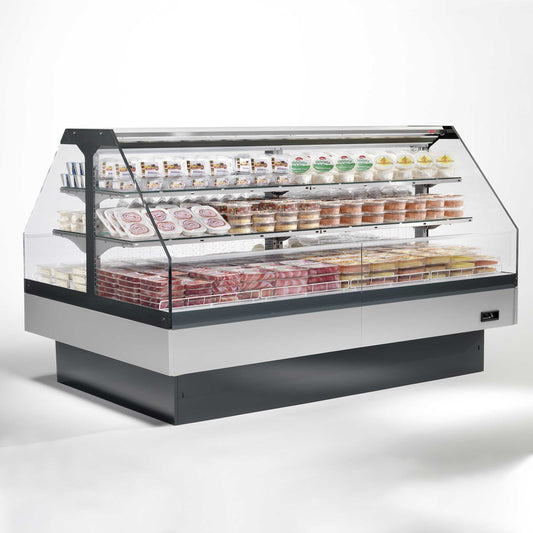 Open Refrigerated Island, Double Basin, 0/+4°C